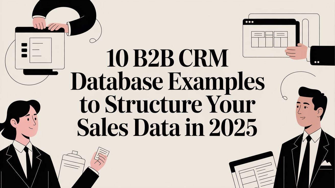 10 B2B CRM Database Examples to Structure Your Sales Data in 2025