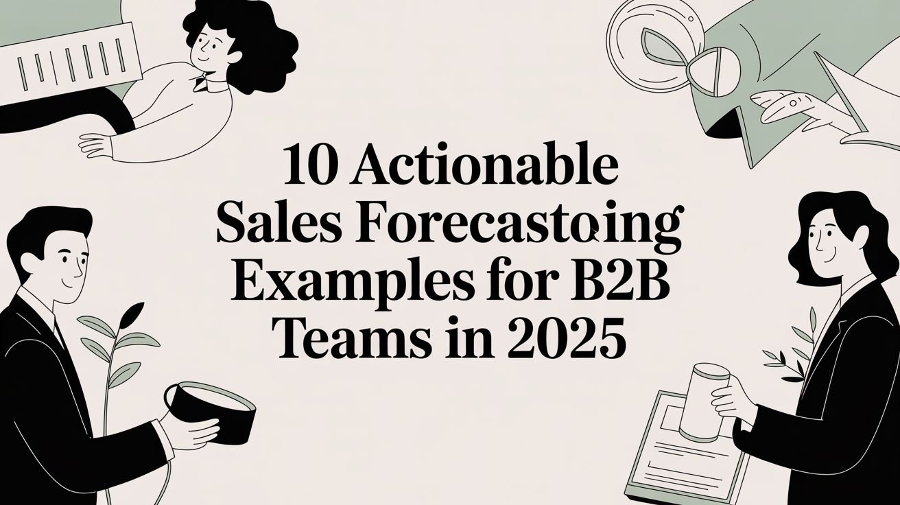 10 Actionable Sales Forecasting Examples for B2B Teams in 2025