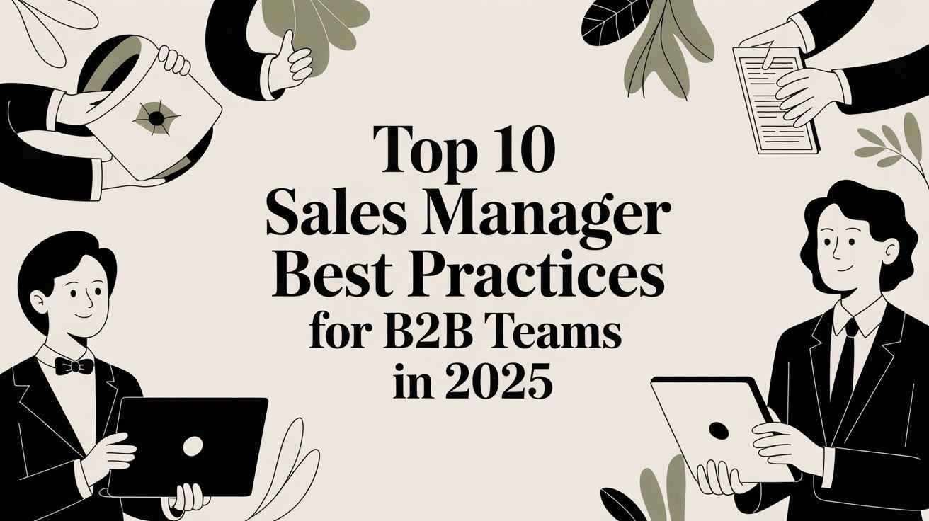 Top 10 Sales Manager Best Practices for B2B Teams in 2025